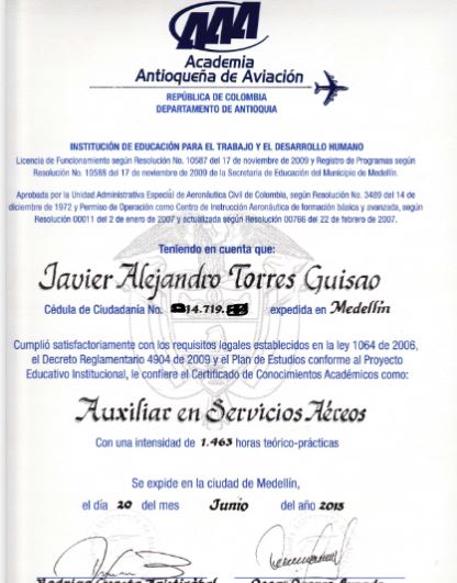 Fligth attendant degree